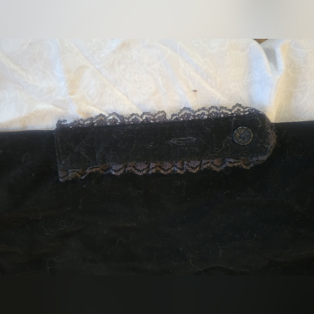 Vintage y2k Tripp velvet maxi skirt victorian romantic goth - Picture 6 of 9